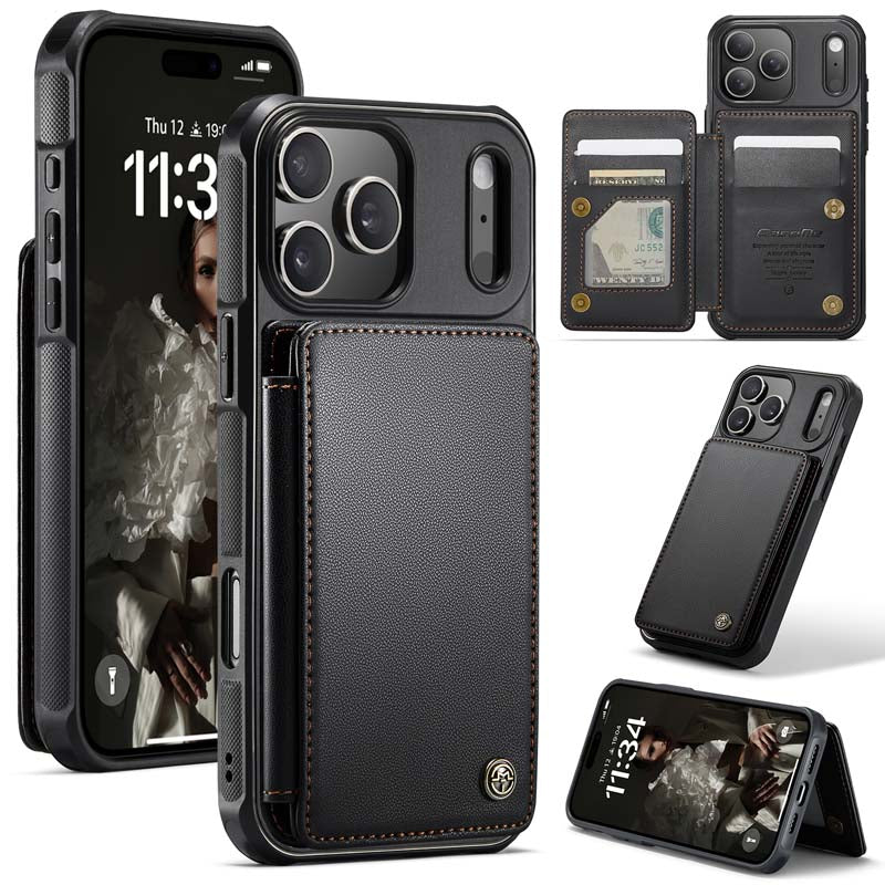 CaseMe Cardholder RFID Phone Case Black