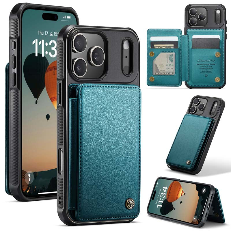 CaseMe Cardholder RFID Phone Case Green
