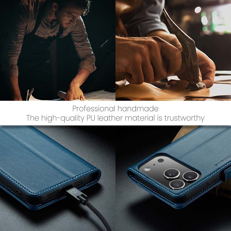 CaseMe RFID Wallet Case Blue