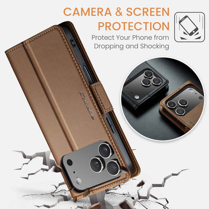 CaseMe RFID Wallet Case Brown