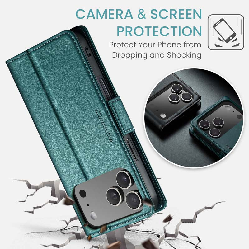 CaseMe RFID Wallet Case Green