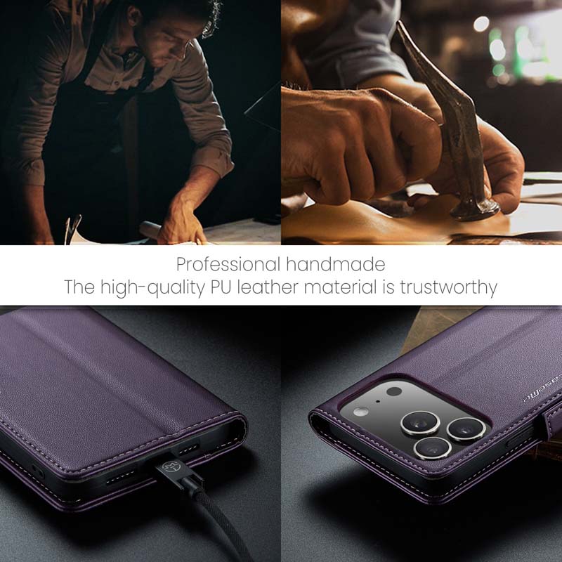 CaseMe RFID Wallet Case Purple