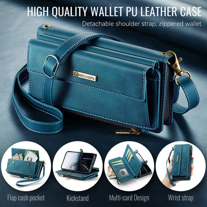 Caseme Crossbody Leather Wallet RFID Phone Case Green