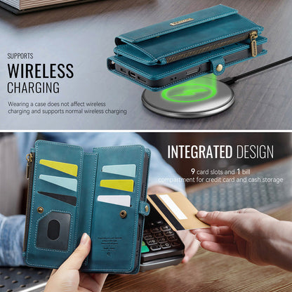 Caseme Crossbody Leather Wallet RFID Phone Case Green