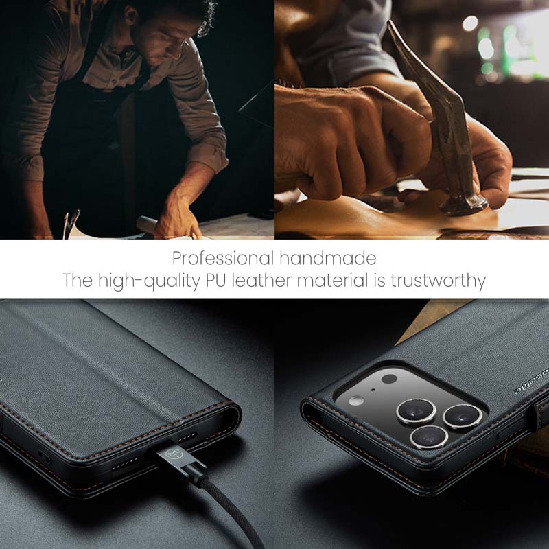 CaseMe RFID Wallet Case Black