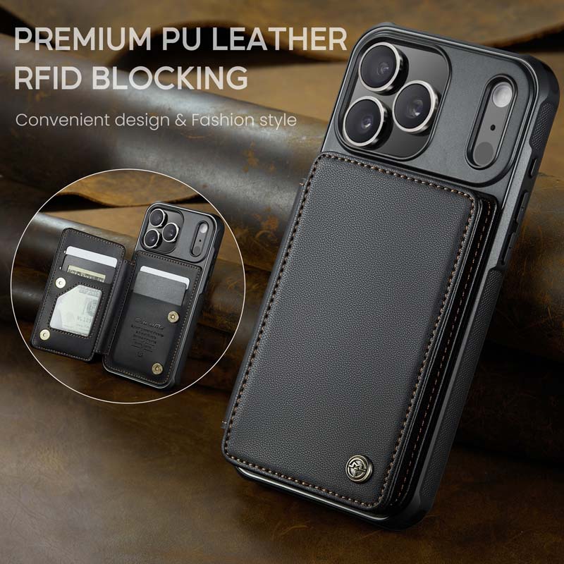 CaseMe Cardholder RFID Phone Case Black
