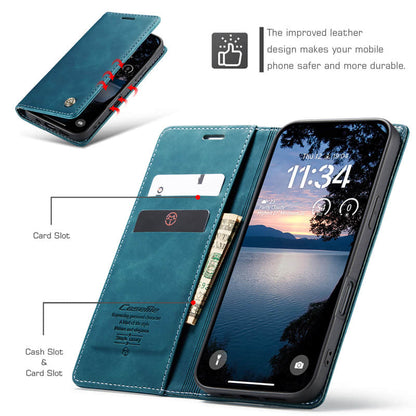 CaseMe Retro Wallet Case Green