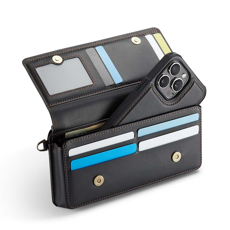 CaseMe Multifunctional Crossbody Phone Bag Black