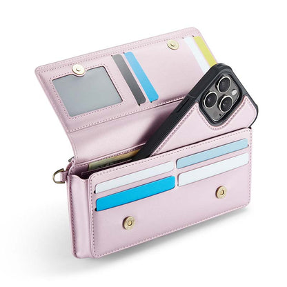 CaseMe Multifunctional Crossbody Phone Bag Pink
