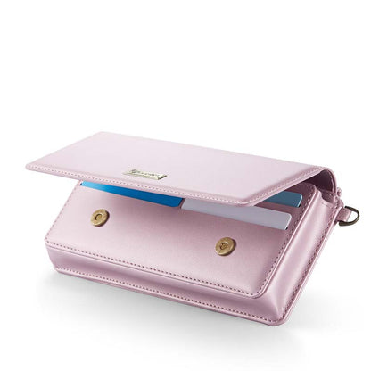 CaseMe Multifunctional Crossbody Phone Bag Pink