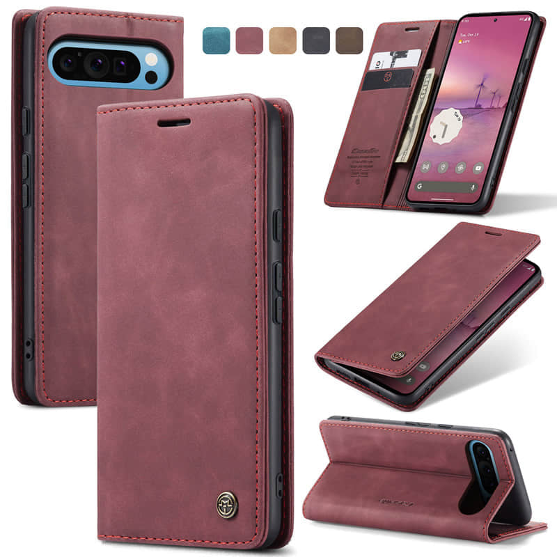 CaseMe Retro Wallet Case Red