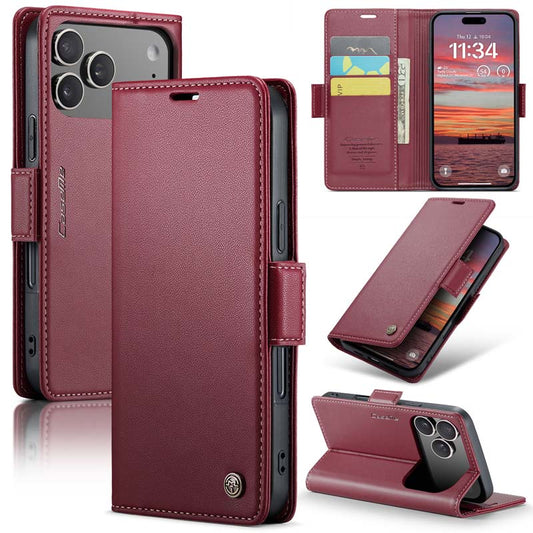 CaseMe RFID Wallet Case Red